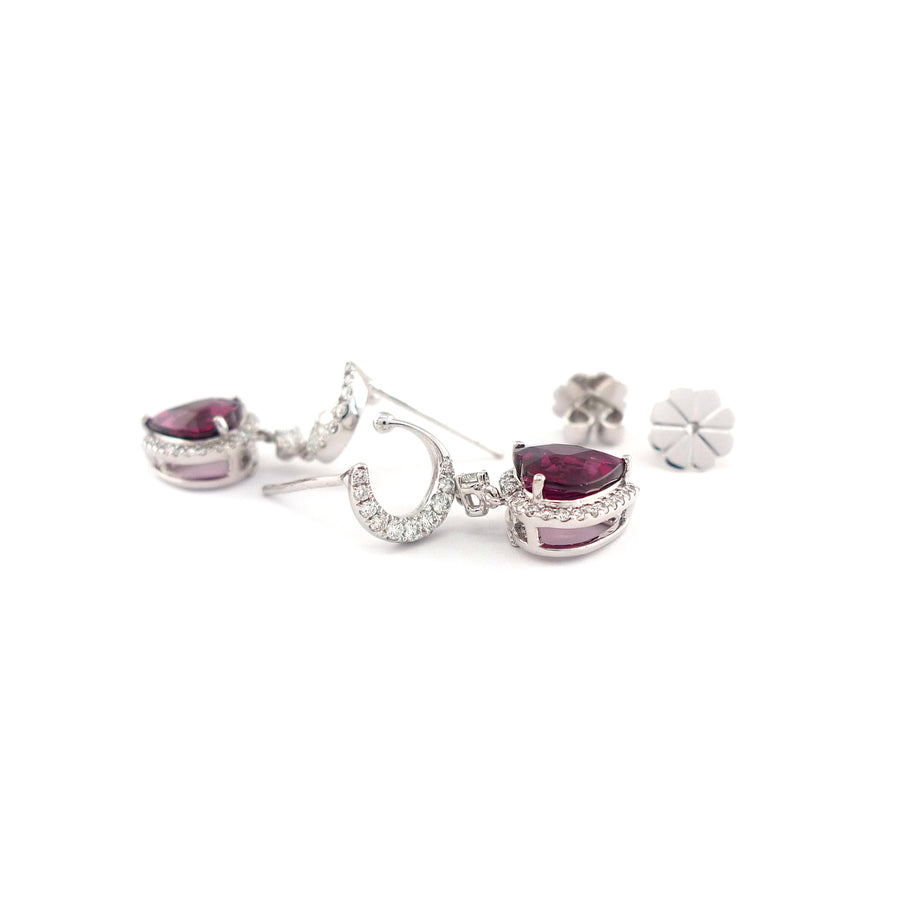 Sparkling Heart Earrings