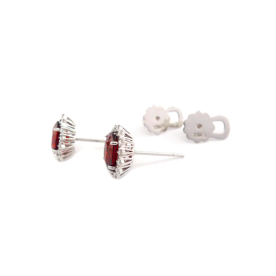 Simple Chic Earrings, Red