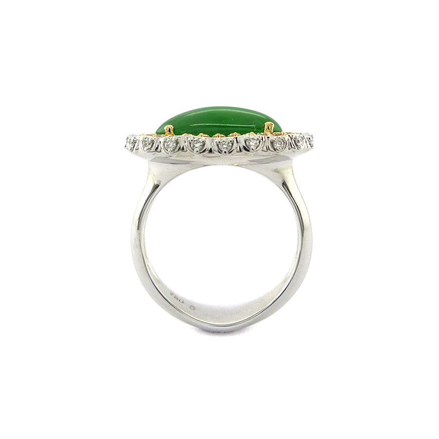 Jadeite jade ring, King Lotus